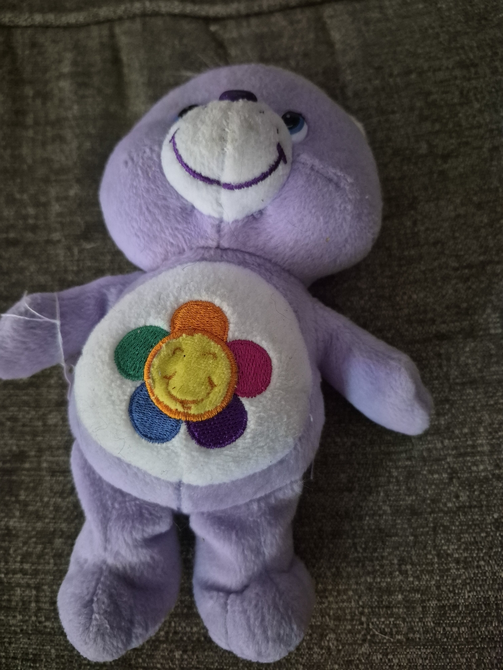 Care Bears Lavender Plush with Multicolor Flower Belly Badge